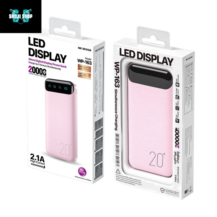 Sạc dự phòng 20000mAh WK WP-163 bảo hành 12 tháng