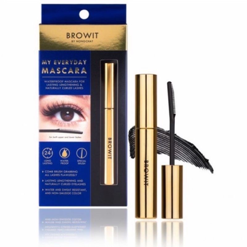 Mascara Browit Nongchat Thái Làm Dày Dài Mi Chuyên Dụng Cho Makeup