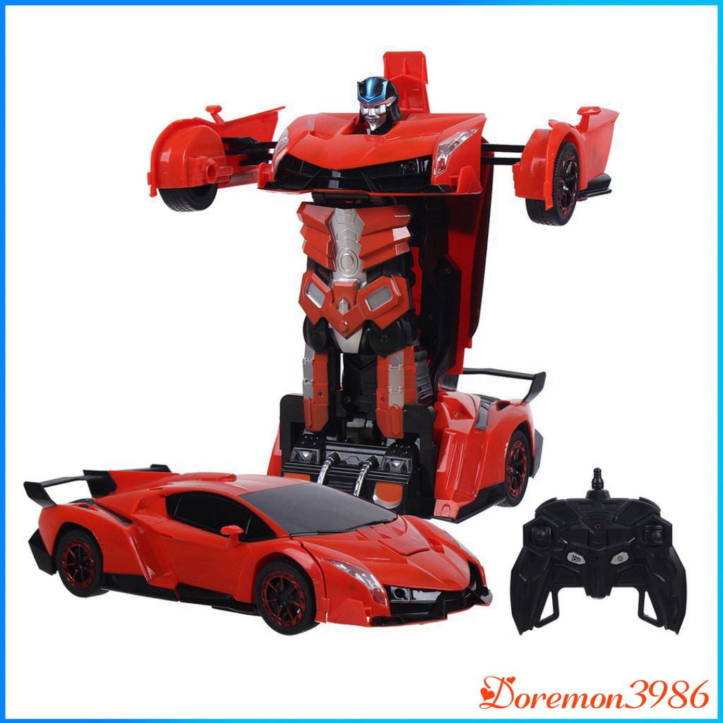 💥[FREESHIP+ CÓ VIDEO]💥Ô tô biến hình thành Robot Transformers - Xe điều khiển từ xa loại to Siêu Hiện Đại Cho Bé💥