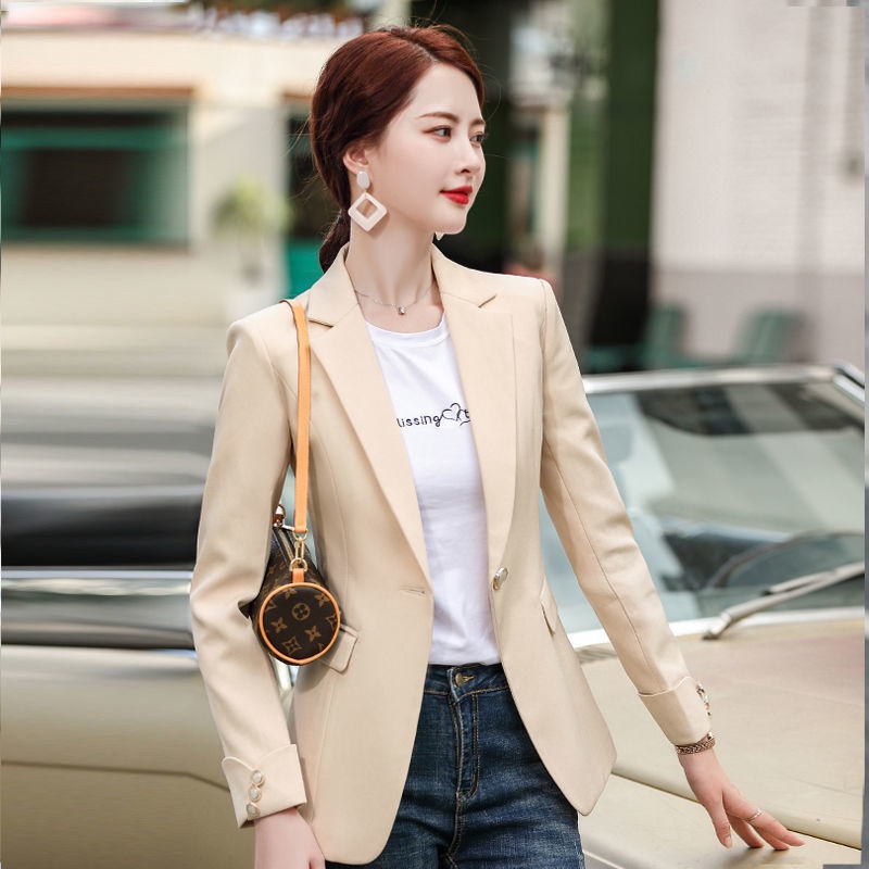 Áo Khoác Vest Tay Dài Dáng Ôm Màu Hồng Thời Trang Sang Trọng Cho Nữ