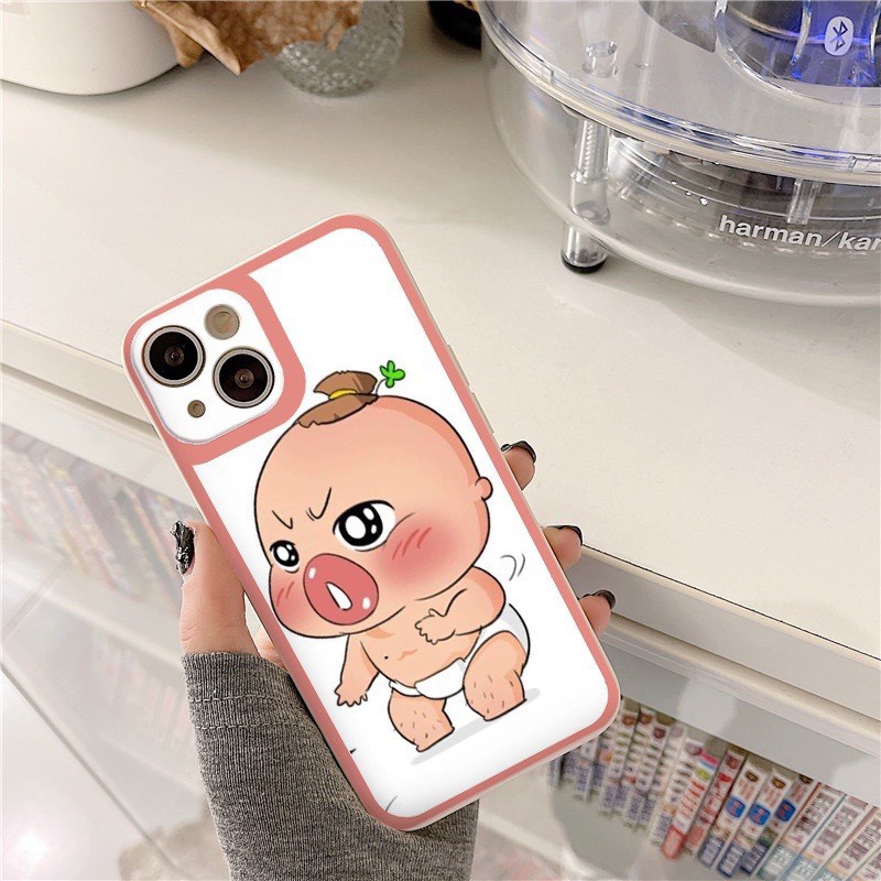 Ốp Lưng Iphone Cạnh Vuông, Bảo Vệ Camera Hình Củ Cải ip 7plus,8Plus,x,xs,xsmax,11,11promax,12,12promax,13,13promax