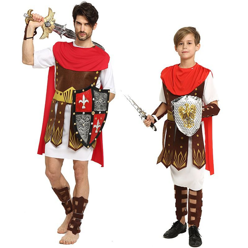 Trang phục hoá trang Chiến Binh La Mã Spartacus cổ đại cho Nam và Nữ