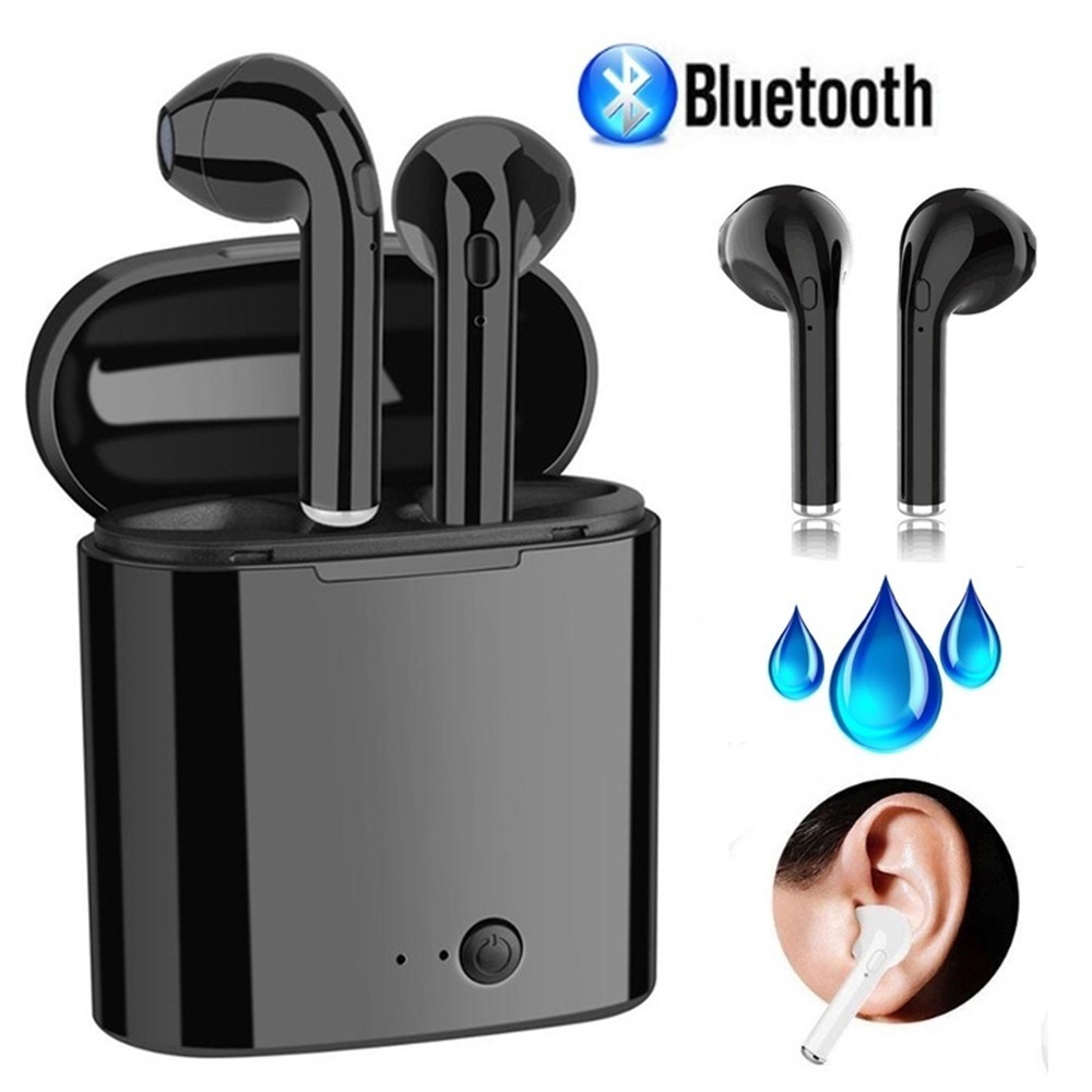 Tai nghe bluetooth 4.2+EDR không dây I7s TWS kèm hộp sạc khoảng cách kết nối 10m