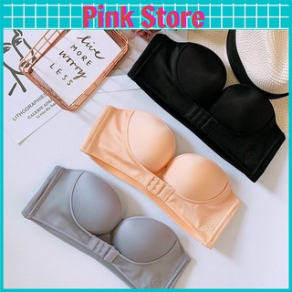 Áo Ngực Không Dây Chống Tụt Không Gọng Nâng Ngực Cài Trước Tạo Khe PINK STORE