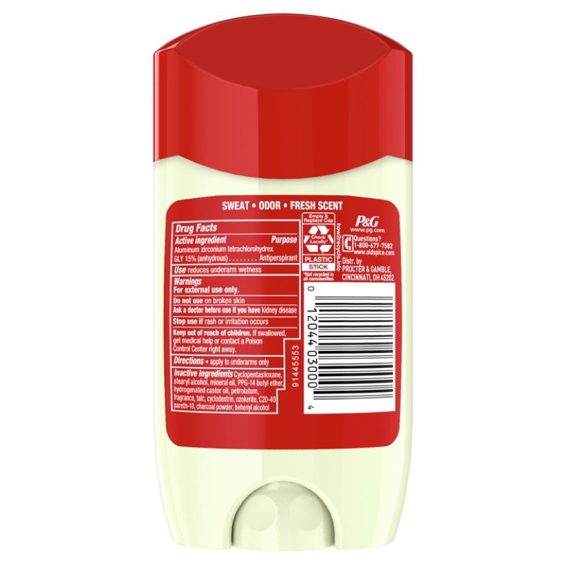 Lăn sáp khử mùi nam Old Spice Pure Sport (sáp trắng) 85g , 14g