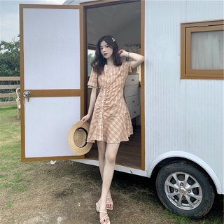 Đầm kate đuôi cá rút dây siêu xinh