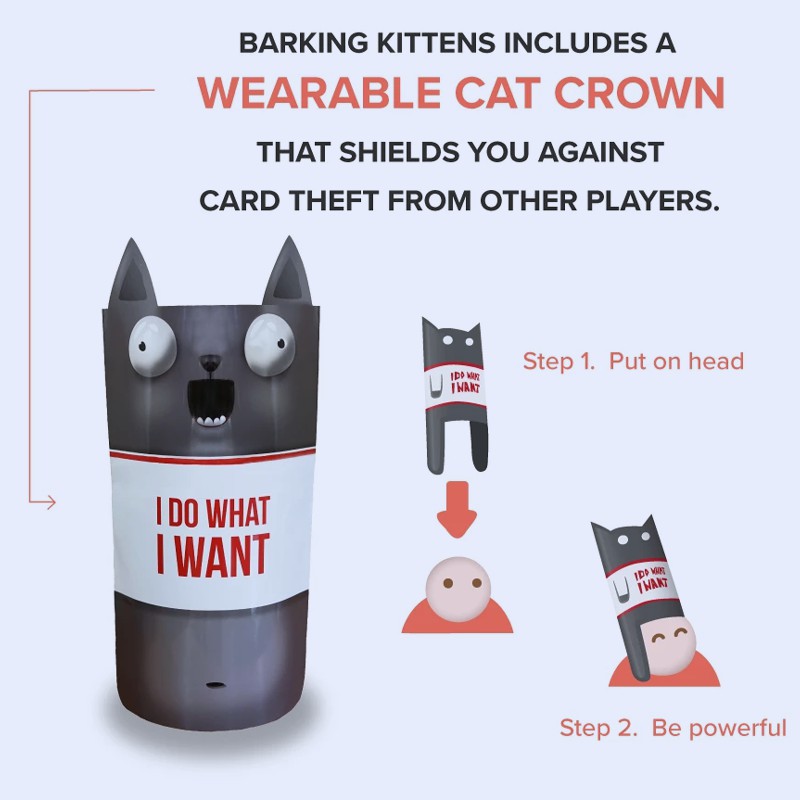 Bộ thẻ bài trò chơi Barking Kittens vui nhộn