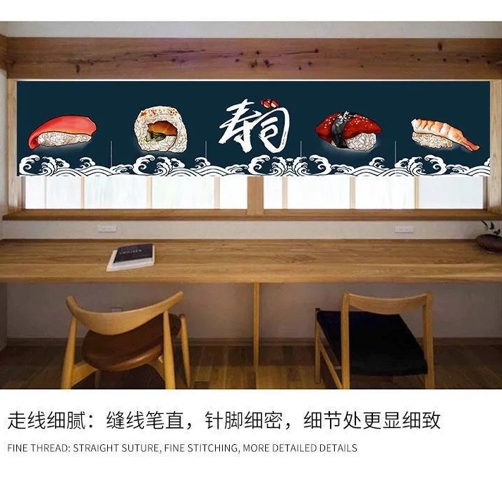 Rèm Cửa Ngắn Bằng Vải Phong Cách Nhật Bản Chất Lượng Cao