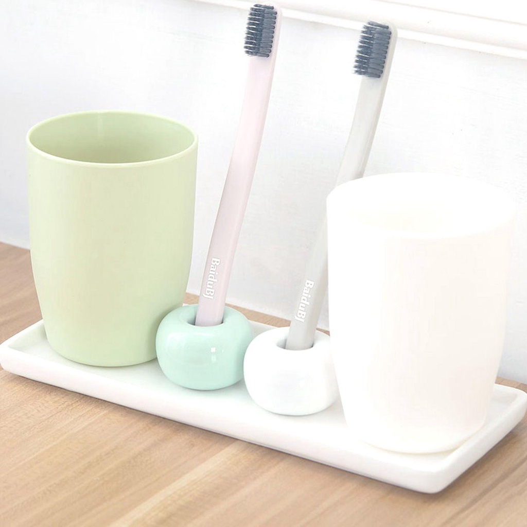 Khay Sứ Hình Chữ Nhật Đựng Đồ Dùng Nhà Bếp / Phòng Tắm Tiện Dụng