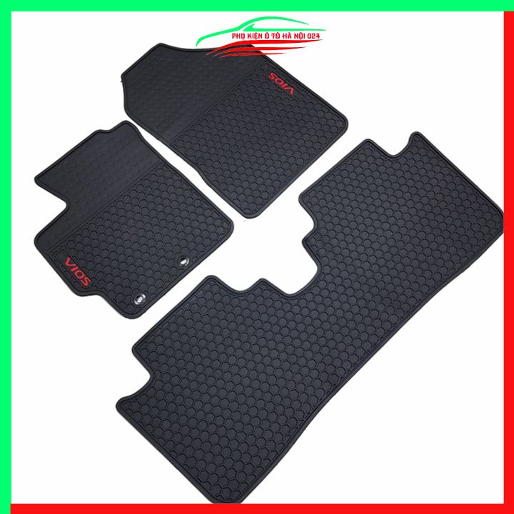 Thảm lót sàn cao su cho xe Toyota Vios 2014-2023 hàng chuẩn theo xe chịu lực tốt