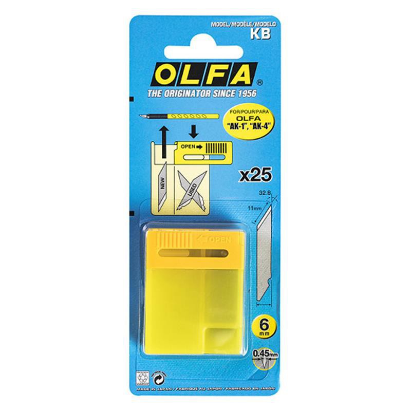 Hộp lưỡi dao trổ thủ công Olfa KB XB10  sử dụng cho cán AK-1 AK-1/5B AK-4 LTD-09 10B 10BS 157B 167B