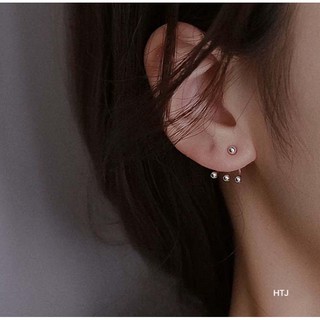 FREE SHIP BÔNG TAI NỮ BẠC TA NỤ 3 MÓC
