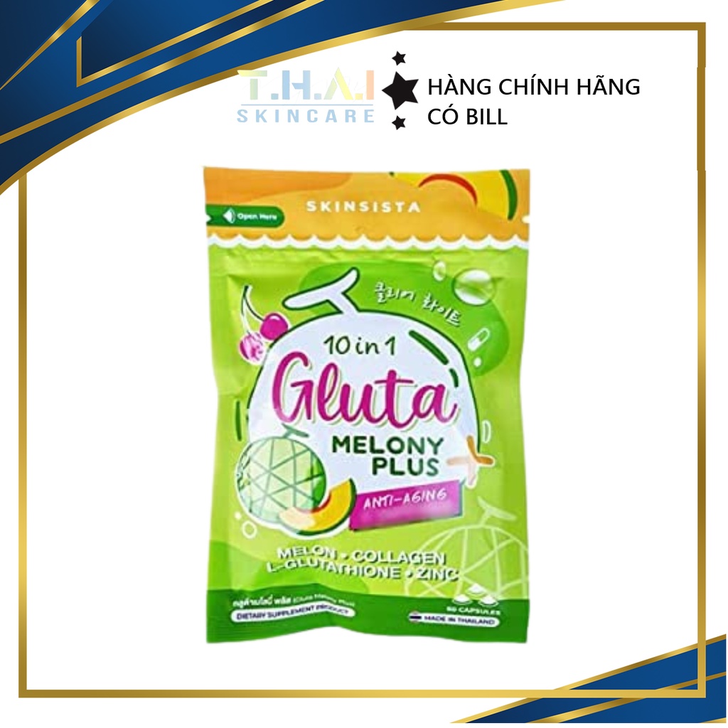 Viên uống trắng da xanh Gluta Melony Plus Thái Lan