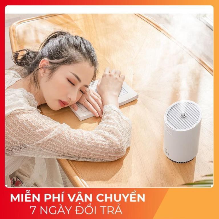 Máy phun sương Humidifier Q3, sạc pin, dung tích 320ml, tạo độ ẩm cho không khí, có chế độ đèn ngủ |HÀNG CHÍNH HÃNG|