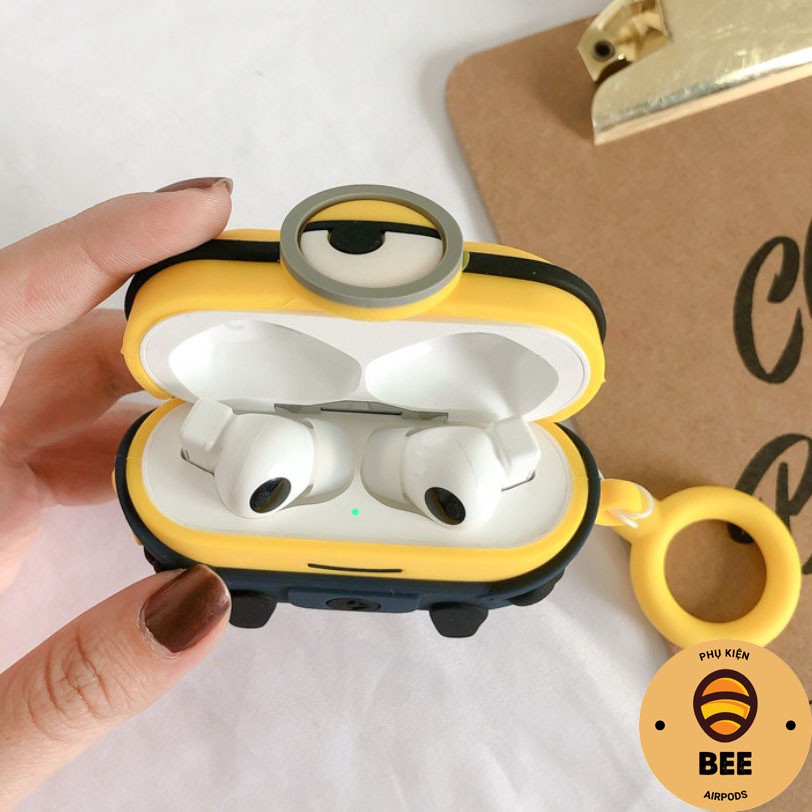 Case Airpod Vỏ Bao Airpods 1/2/Pro Hoạt Hình Minion Bằng Silicon Dẻo Vỏ Bao Ốp Đựng Airpod - BEE SHOP