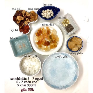 Set chè dưỡng nhan 10 vị hoàn chỉnh cho 5 - 7 người.
