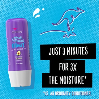 [CHAT TRƯỚC KHI ĐẶT] Dầu xả 3 phút Aussie 3 Minute Miracle Moist Deep Conditioner 236ml