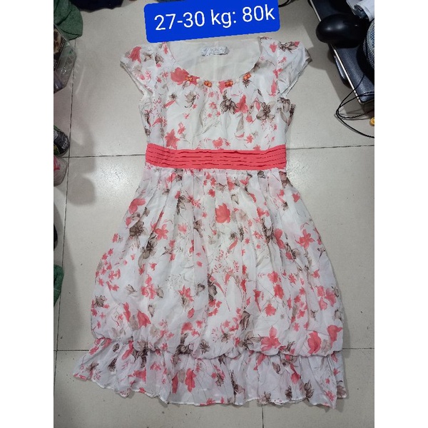 áo đầm hoa 27-30 kg ms11