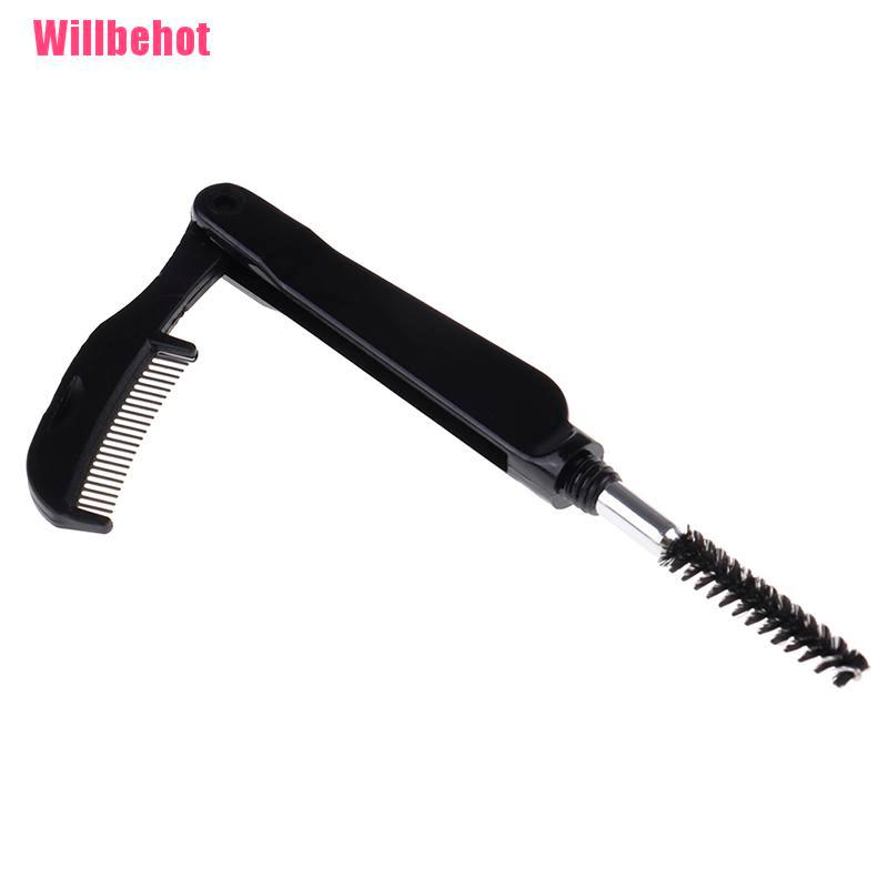 [Hàng mới về] Cọ lược chải trang điểm lông mi lông mày gập lại được tiện lợi