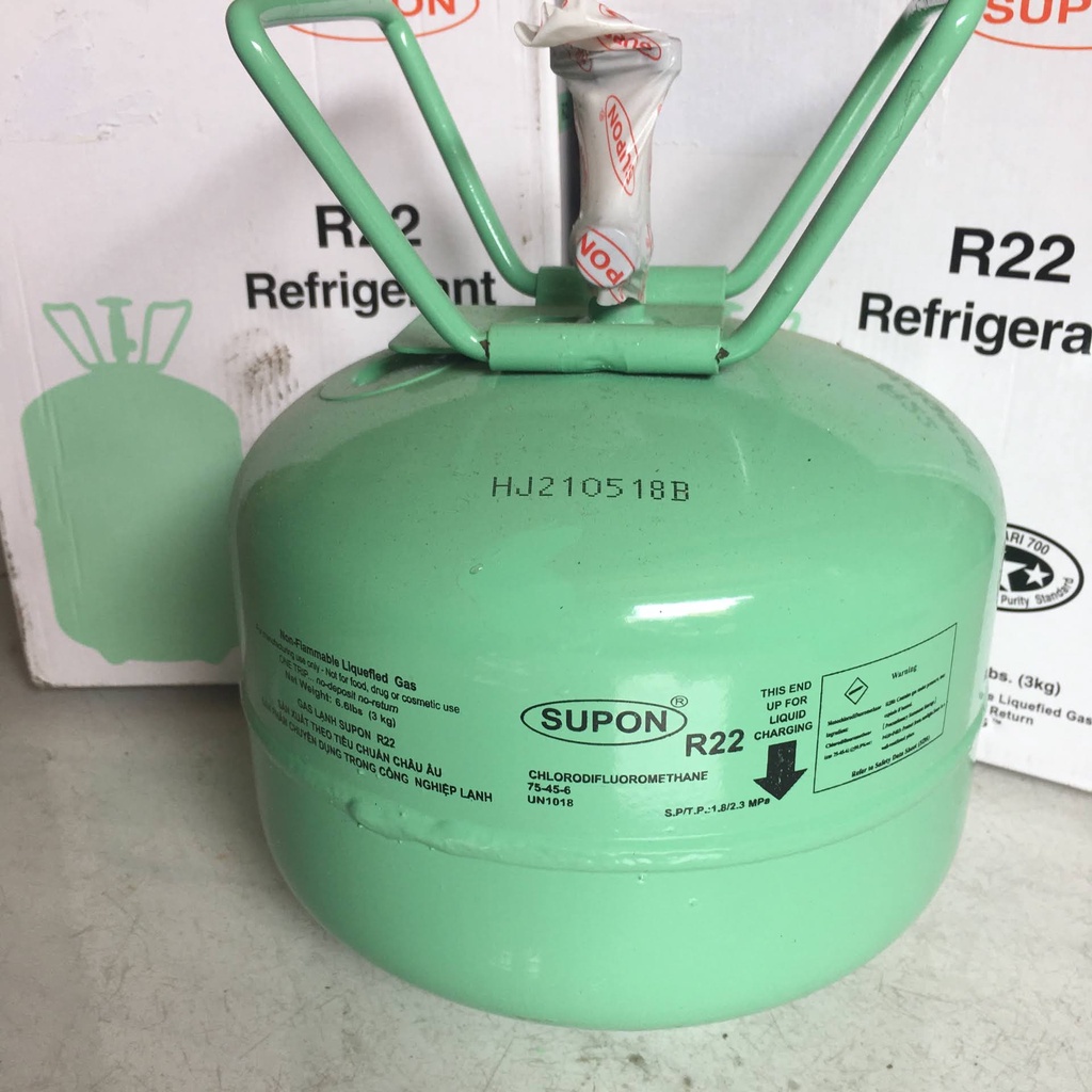 Gas lạnh điều hòa R22 Supon 3KG, Gas R22 máy lạnh