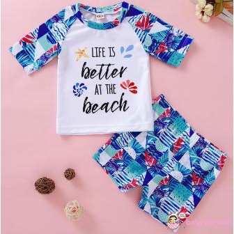 Set Áo Thun 3 Lỗ &amp; Quần Short Cho Bé Trai