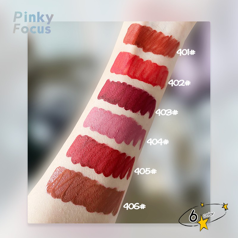 Son môi Pinkyfocus mịn như nhung 6 màu tuỳ chọn 31g