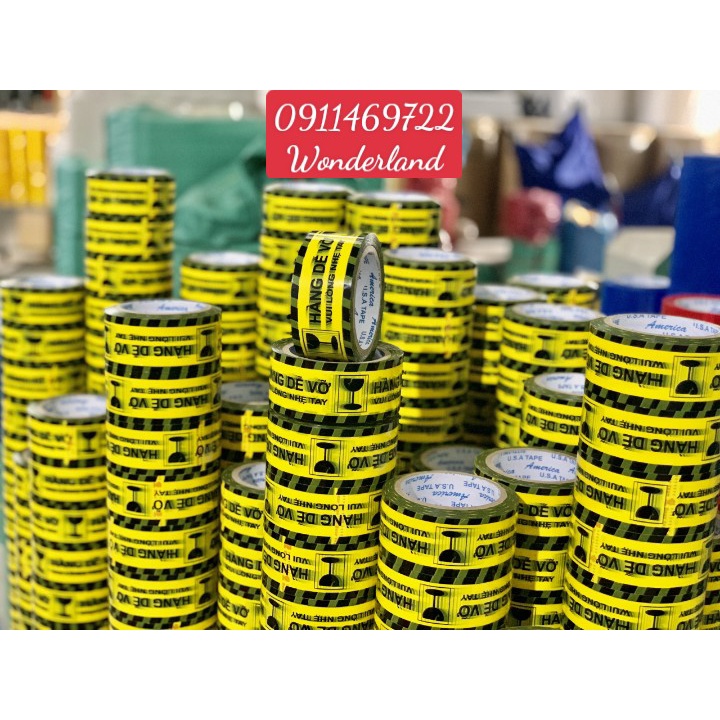 1 cây  băng keo in chữ HÀNG DỄ VỠ 1kg