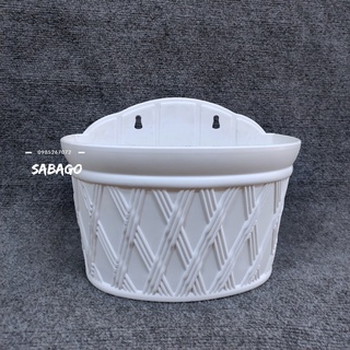 Chậu nhựa ốp tường cao cấp cỡ trung
