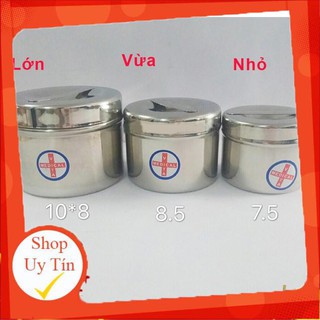 Hộp Đựng Bông Cồn Inox - Hộp Lưu Mẫu Các Size