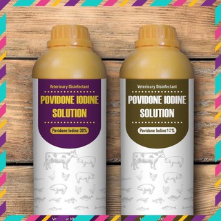 [Hàng Loại 1- Nhập Khẩu] Dung dịch sát khuẩn Povidone Iodine 30% chai 1000ml - Sát Khuẩn Chuồng Trại Chăn Nuôi.