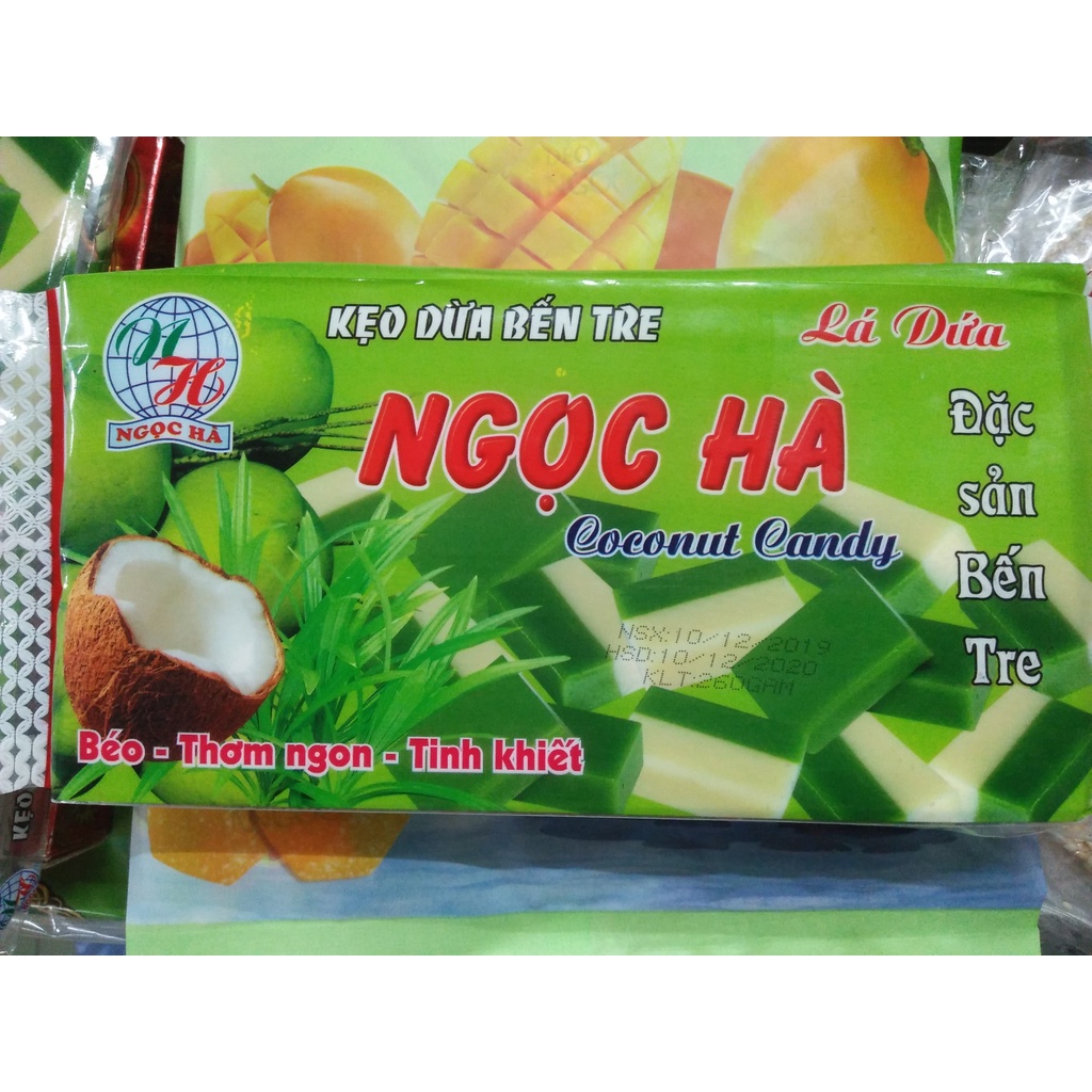 COMBO 10 GÓI KẸO DỪA BẾN TRE HIỆU NGỌC HÀ
