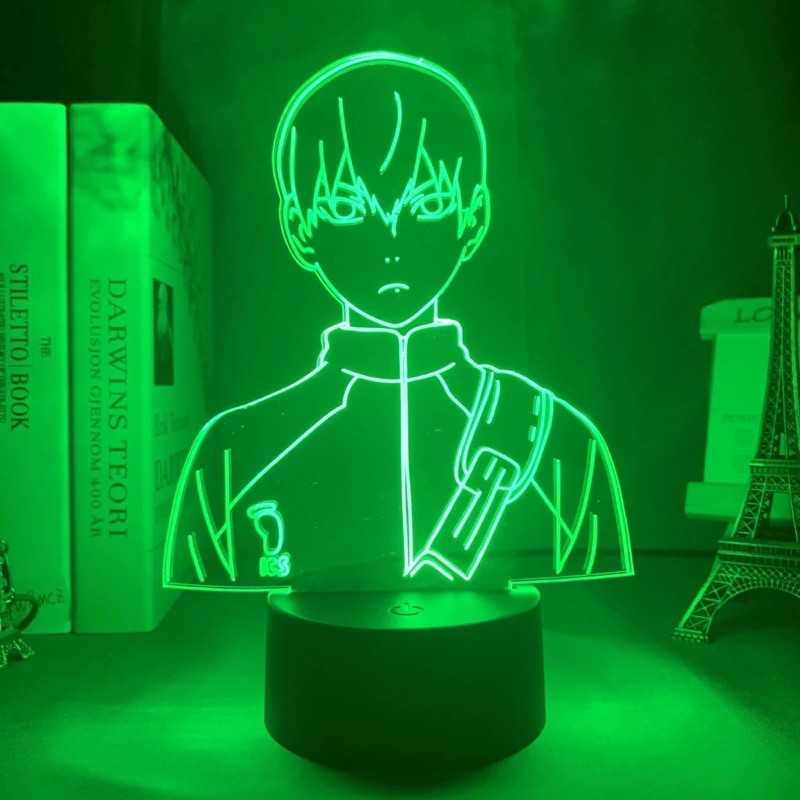 Đèn led 3d Anime để bàn hình nhân vật Haikyuu Quà tặng remote điều khiển 16 màu