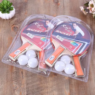 bộ 2 vợt bóng bàn + 3 quả bóng