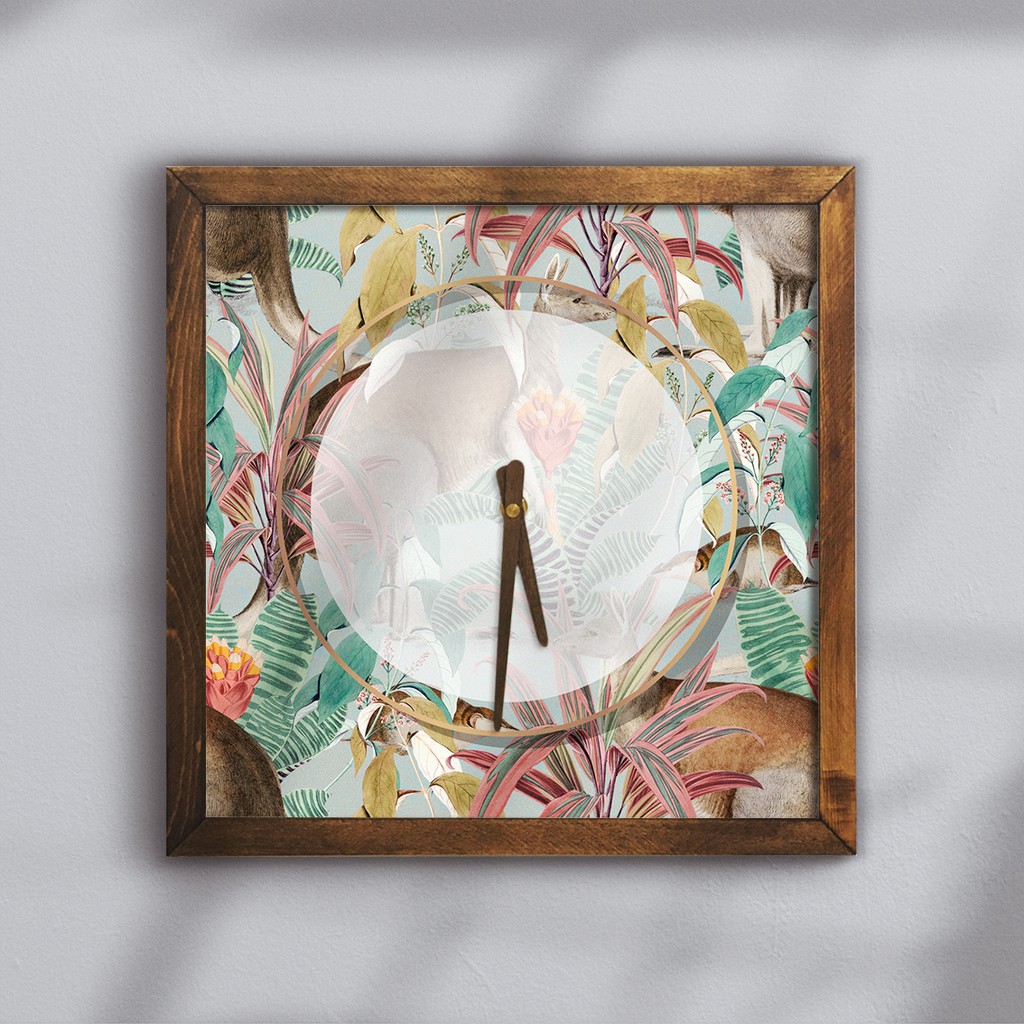 Đồng hồ treo tường gỗ |Tranh đồng hồ trang trí tường | Artclock Soyn C121