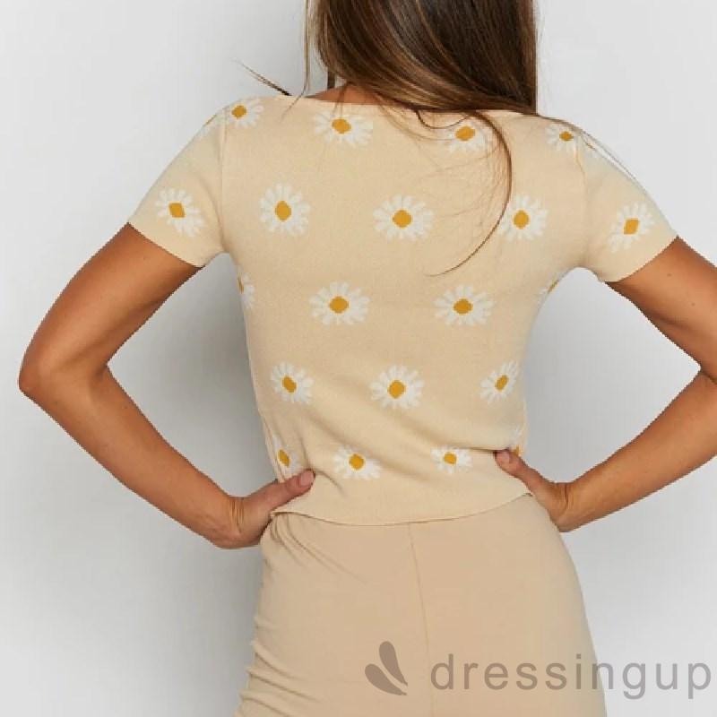 Áo Thun Nữ Tay Ngắn Thiết Kế Độc Đáo Cá Tính