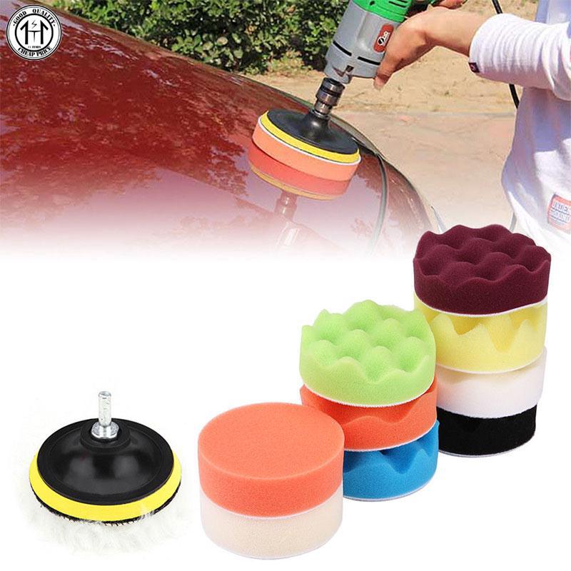 Bộ 12 Bông Xốp Đánh Bóng Xe Hơi