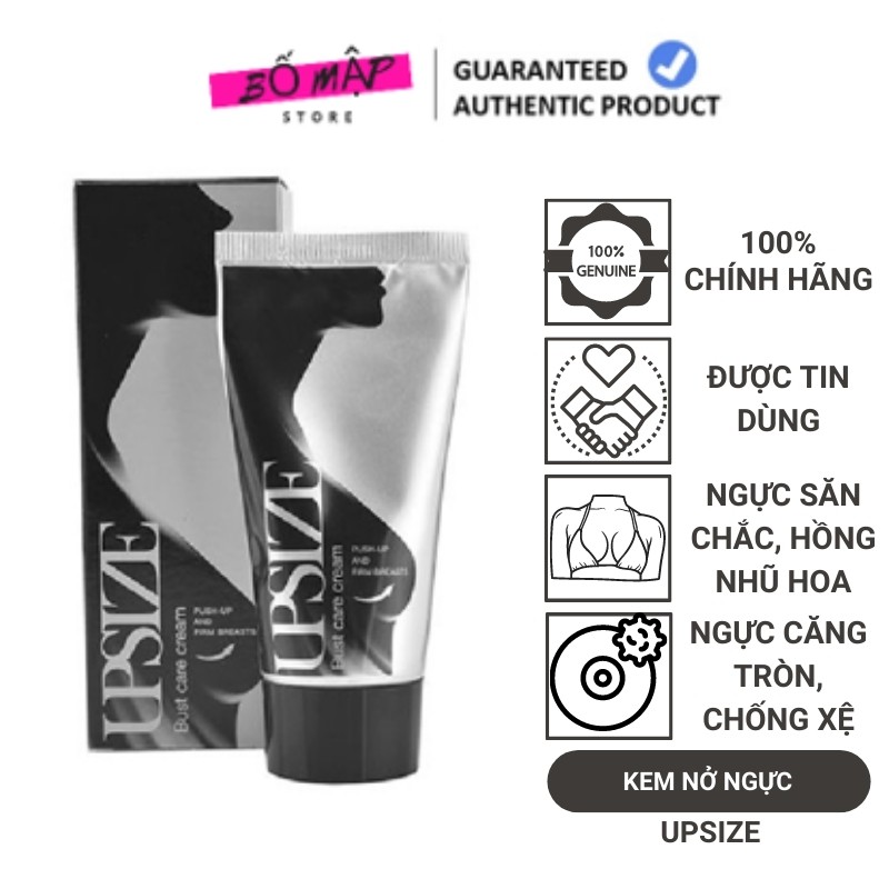 [SALE] [CAM KẾT 100% CHÍNH HÃNG] Kem nở ngực UPSIZE Nga 50ml chống chảy xệ, lão hóa vùng ngực có tem chống giả