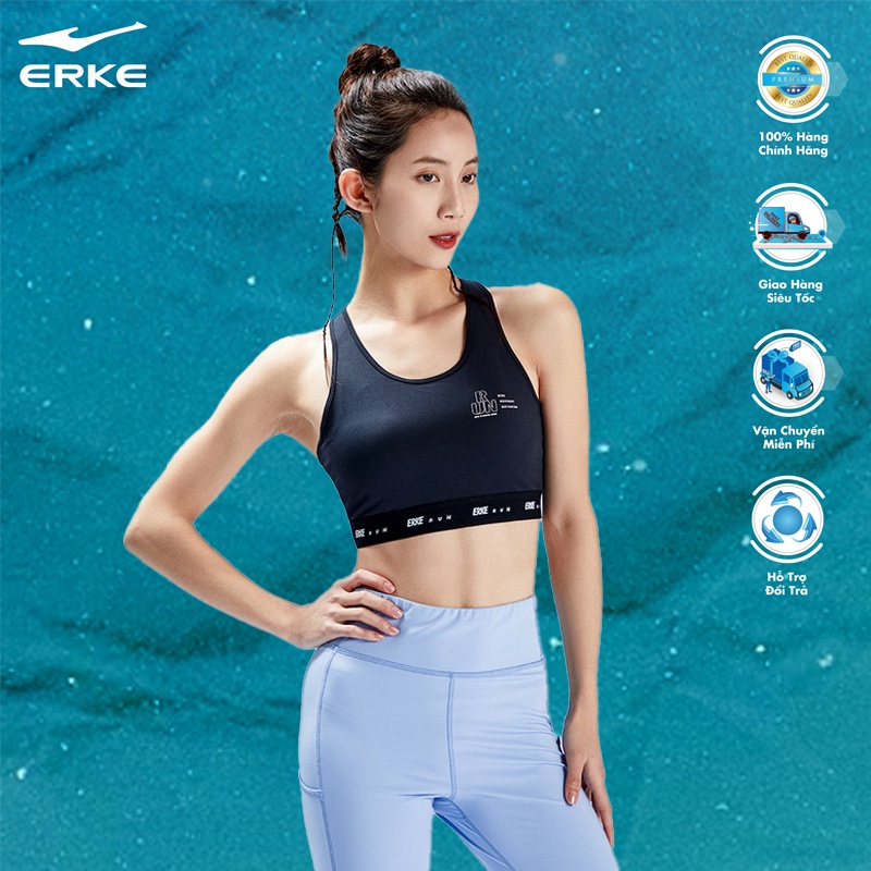 Áo bra tập gym nữ 2 dây nâng ngực thể thao chính hãng cao cấp ERKE - 12222290300