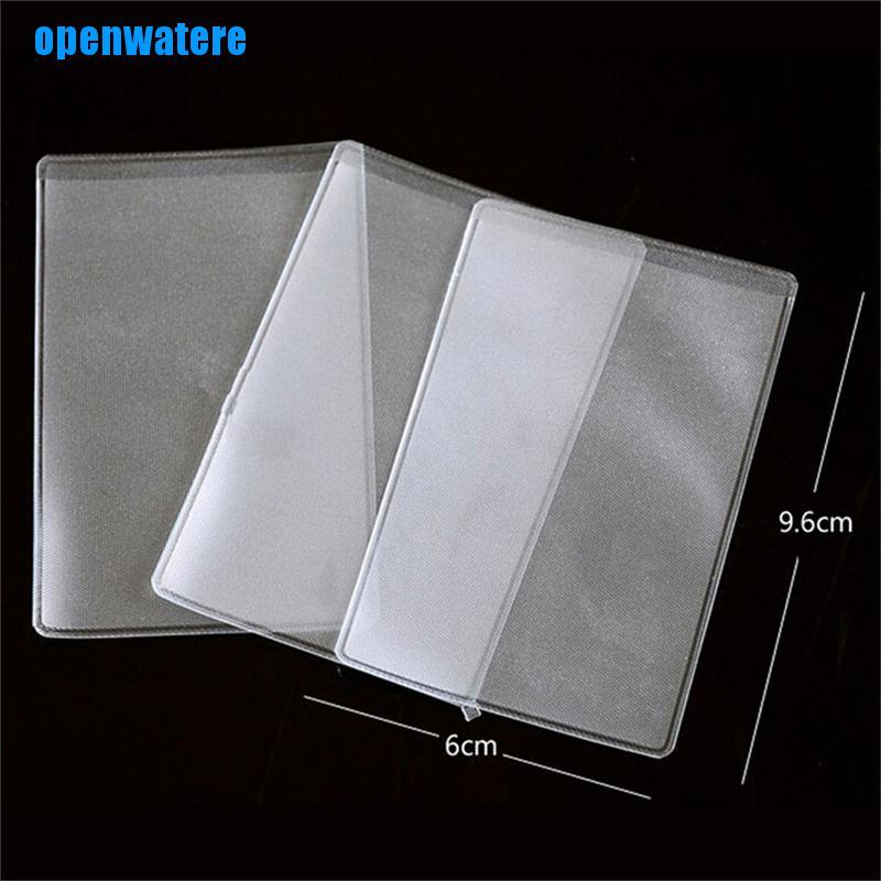 Set 10 vỏ bọc thẻ id bằng pvc nhám trong suốt