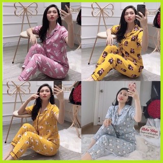 Đồ bộ Pijama mặc nhà Kate Thái Tay ngắn quần dài Form dưới 60 kí