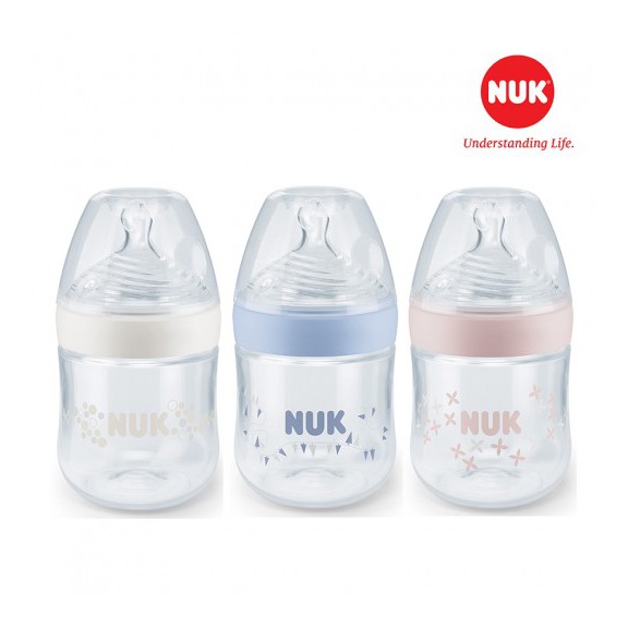 Bình sữa NUK Nature Sense nhựa PP núm ti Silicone (150ml , 260ml)