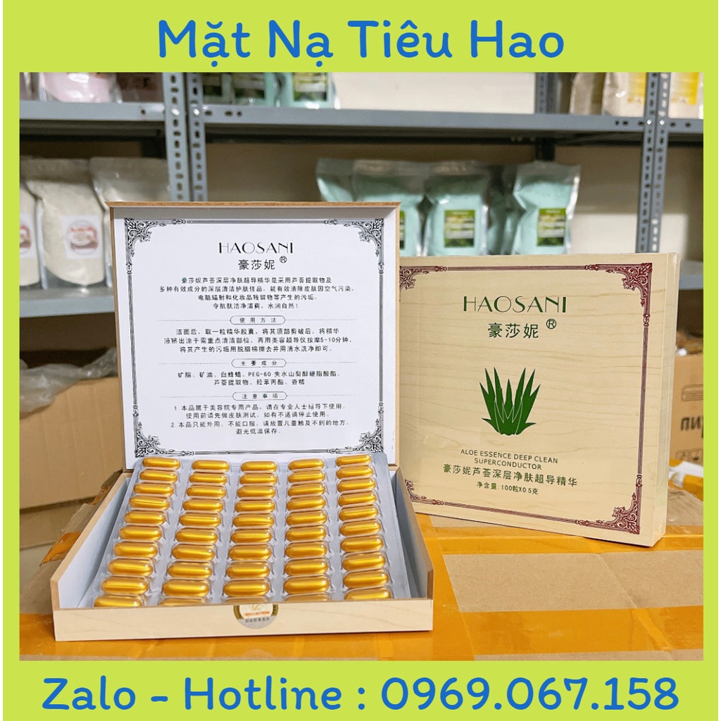 Hộp Thải Chì Haosani Chính Hãng Hộp 100 Viên Nén