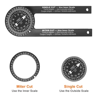 Miter Saw Protractor ABS Angle Finder Level Meter Gauge Goniometer