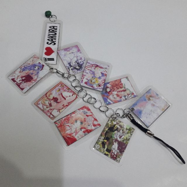 Móc khóa chùm anime sakura, chobits, tsubasa