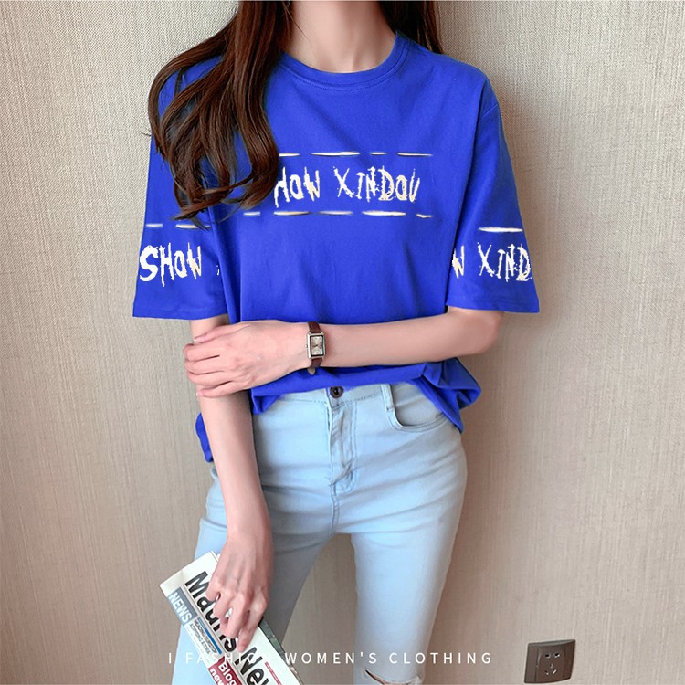 Áo thun nữ thun cotton thái dày dặn form rộng