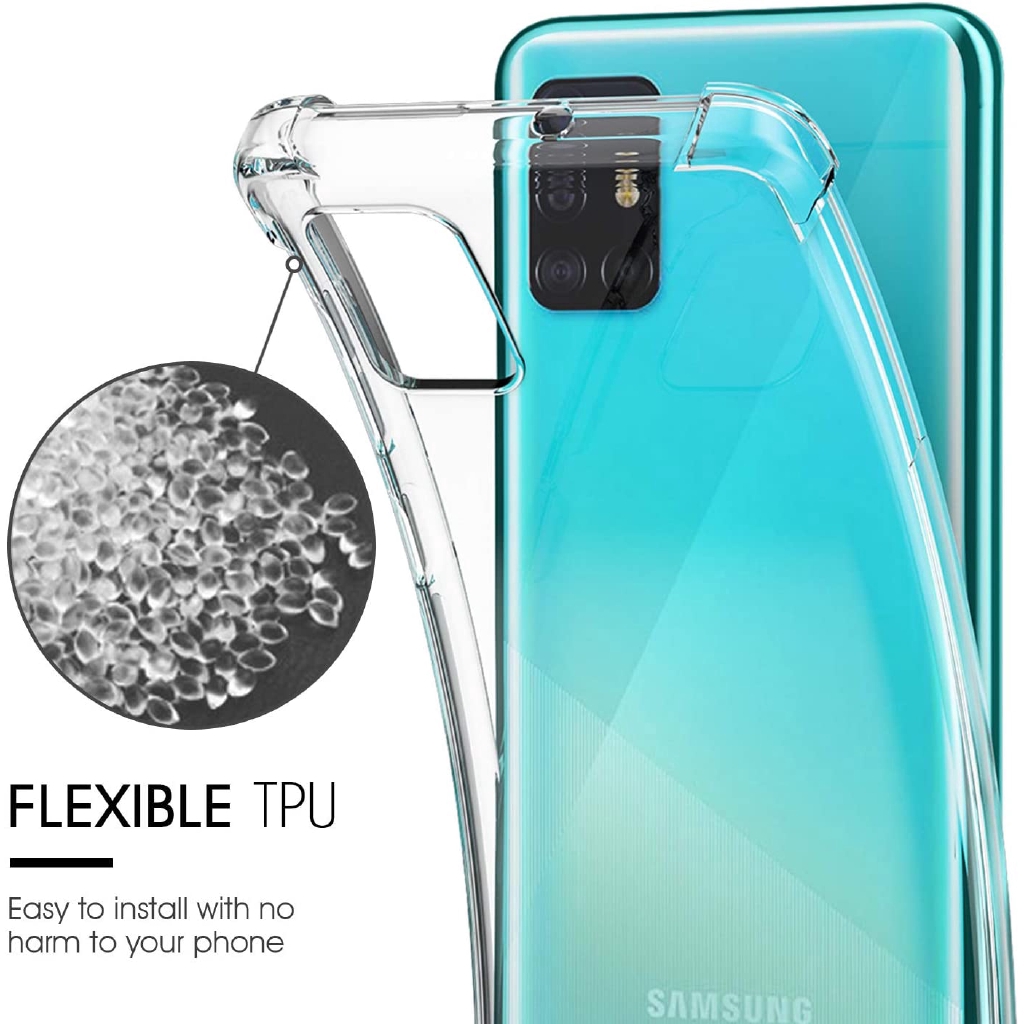 Ốp điện thoại trong suốt chống sốc chống va đập cho Samsung ss Galaxy A03s A21s M12 M31s M51 M31 M32 M21 M11 M62 F62 A22 A32 A12 A02s A51 A71 A31 A11 5G