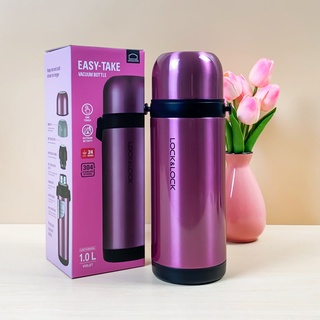 Bình Giữ Nhiệt Lock&Lock 1L – Thép Không Gỉ – Có Quai Xách – Dùng Làm Ly Uống Nước LHC1439