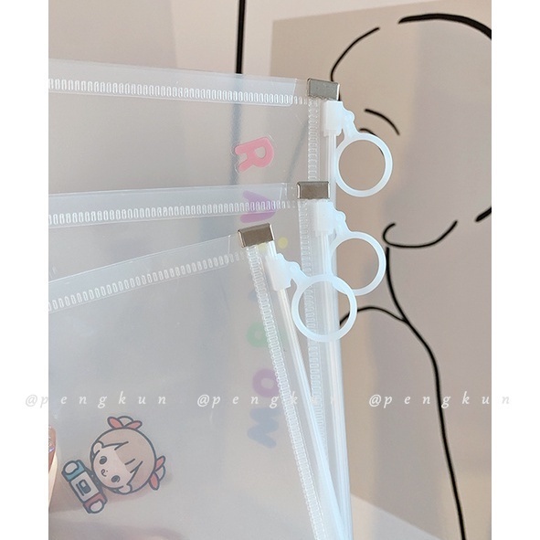 Túi đựng khẩu trang có dây khóa kéo chống thấm nước chống bụi thiết kế nhỏ gọn tiện dụng