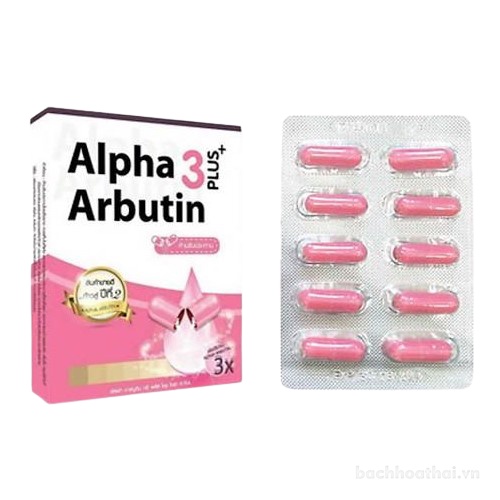 Bột ƙích trắŉg dạng vıên 3X Alpha Arbutin 3 Plus+