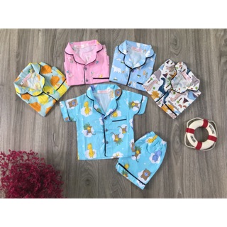 BỘ PIZAMA CỘC TAY CHO BÉ TRAI/BÉ GÁI